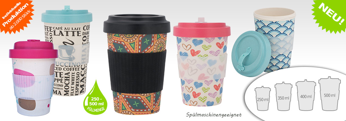 Becher aus Bambus und Maisfaser Canning Street 350 ml - ECOFFEE CUP